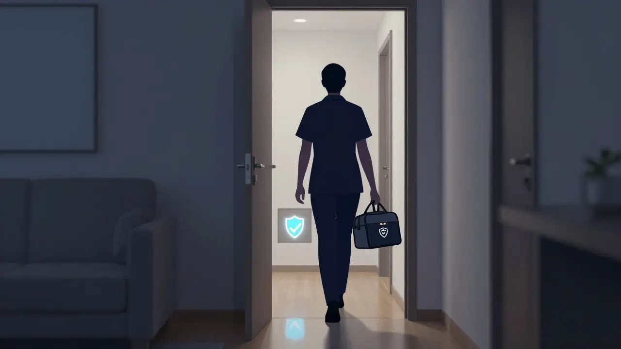 Discreet therapist arriving at private residence in Bangkok