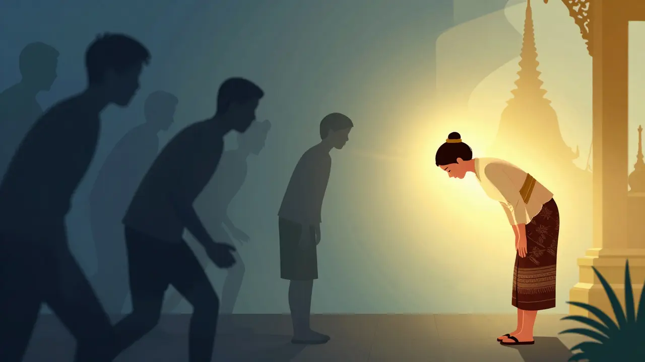 Illustration contrasting tourist scams with respectful cultural travel